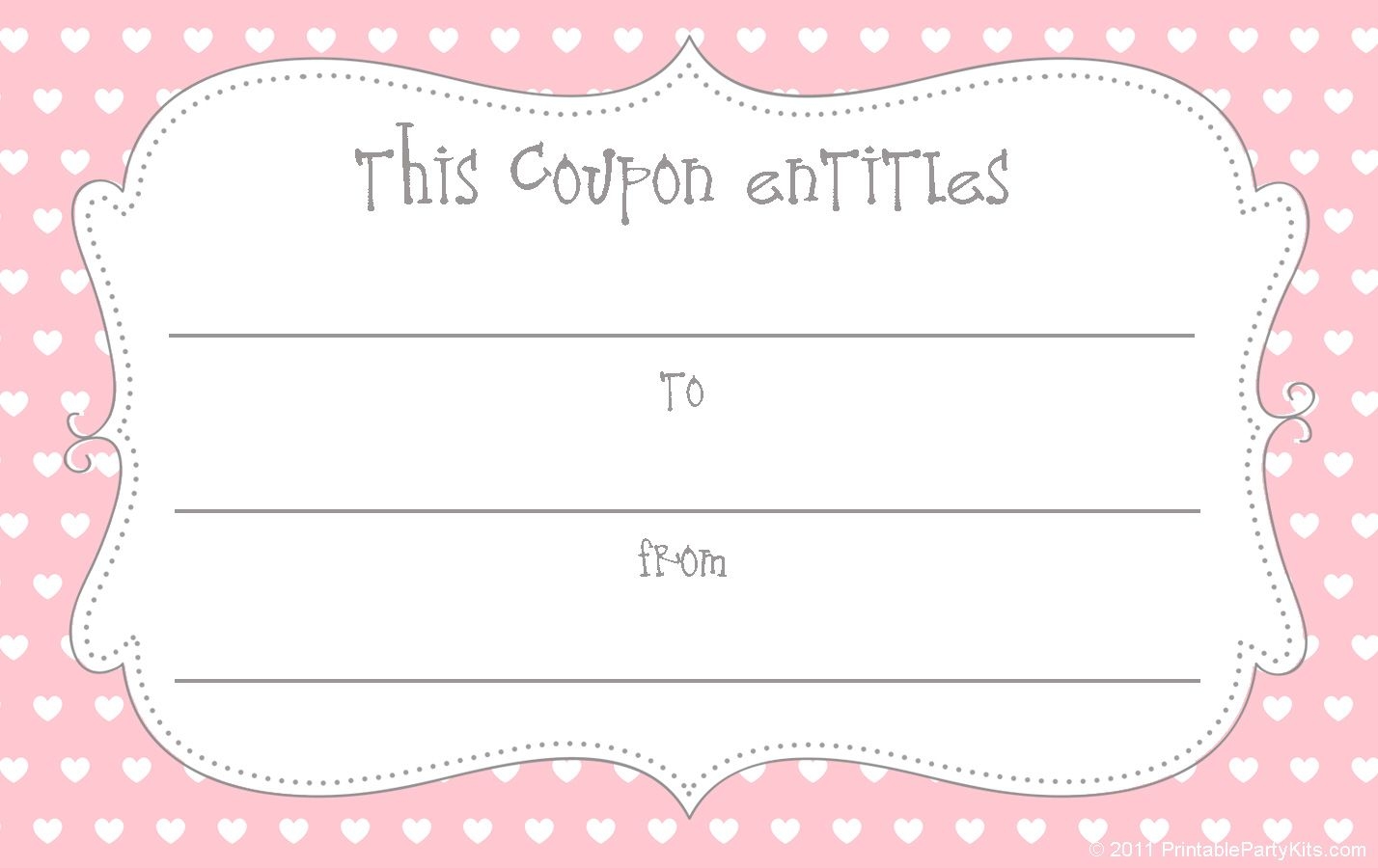Blank Printable Coupons Templates Free