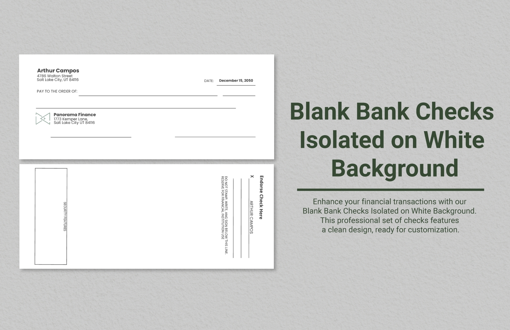 Printable Blank Check Template