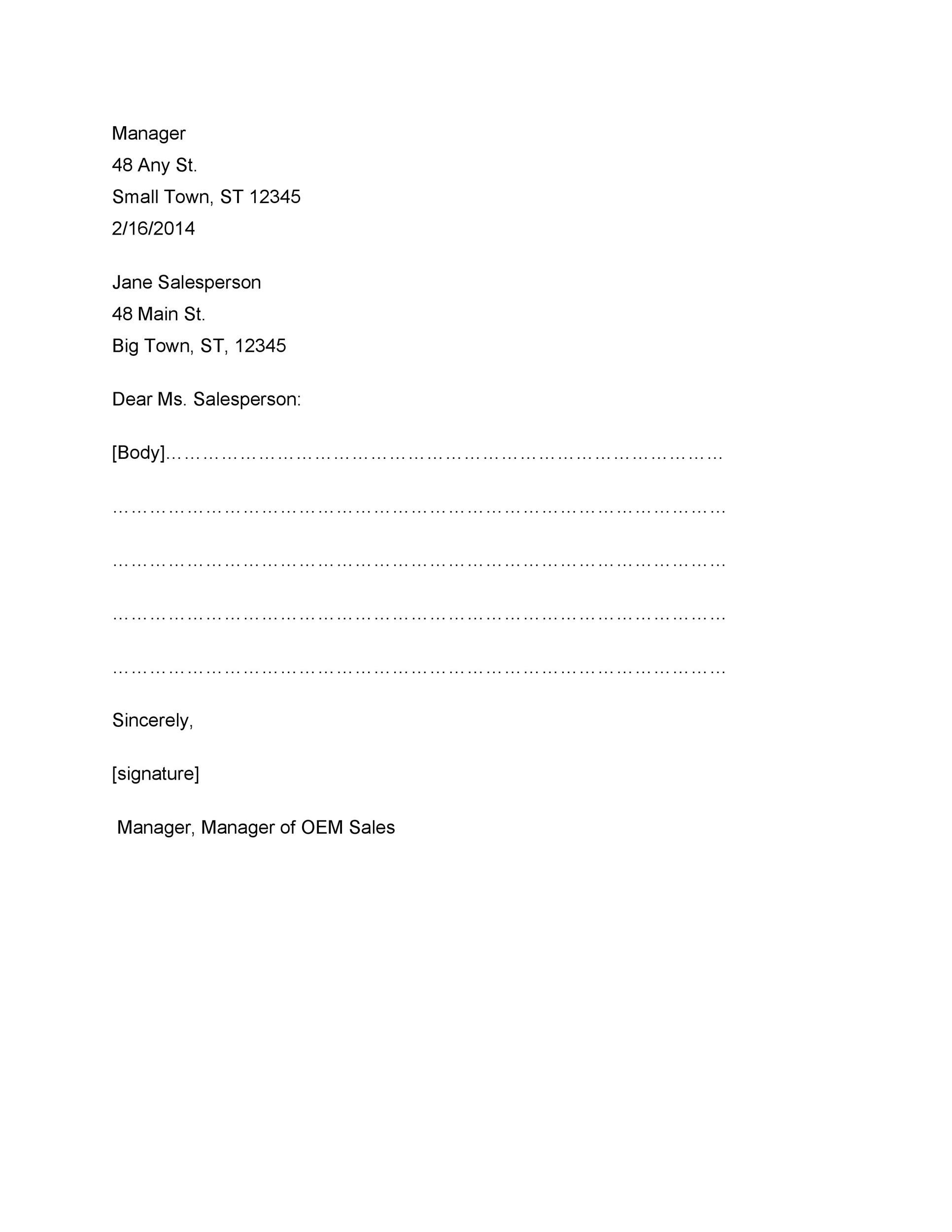 Blank Letter Template Printable