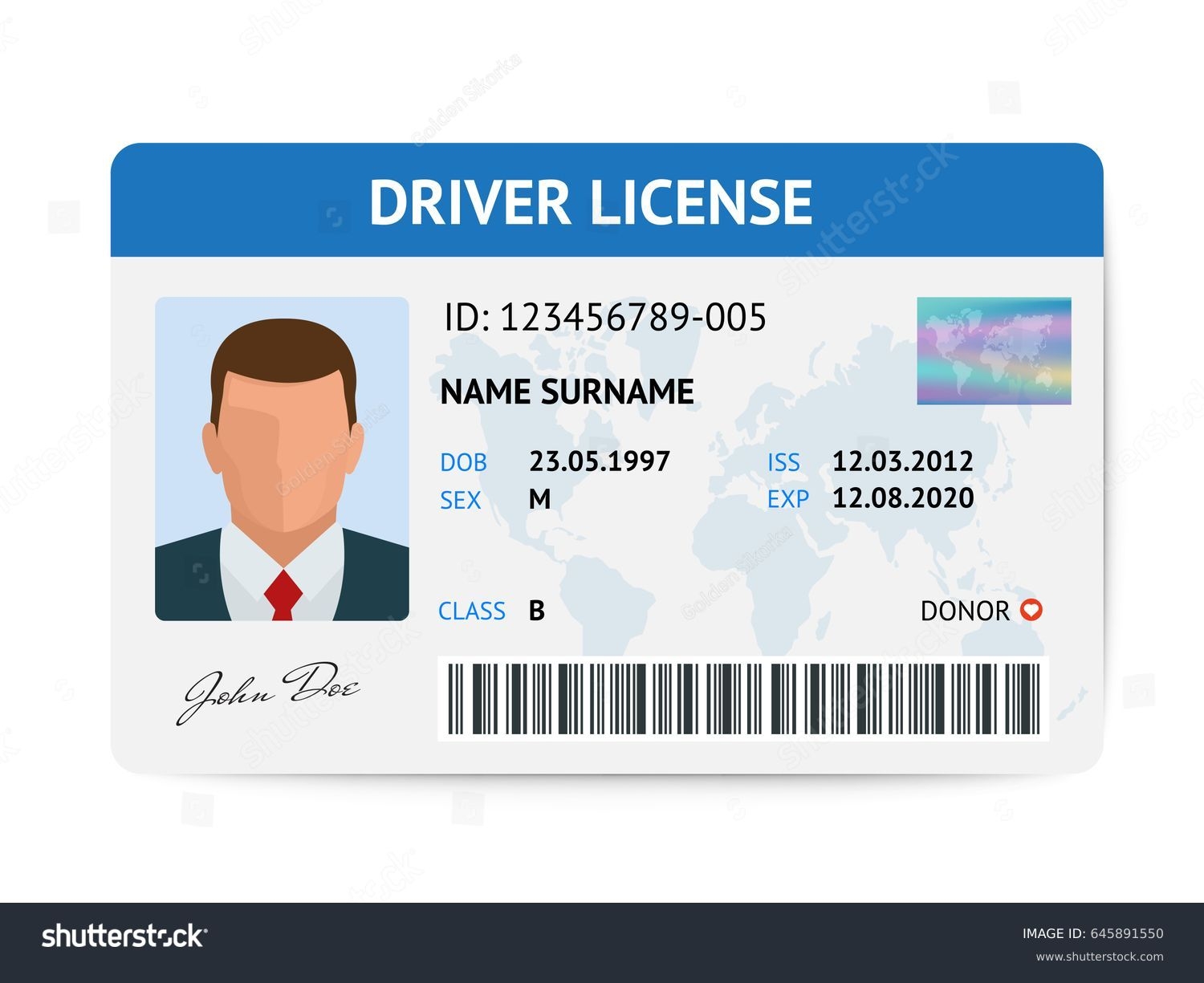 4 Thousand Drivers License Template Royalty Free Images Stock Photos Pictures Shutterstock