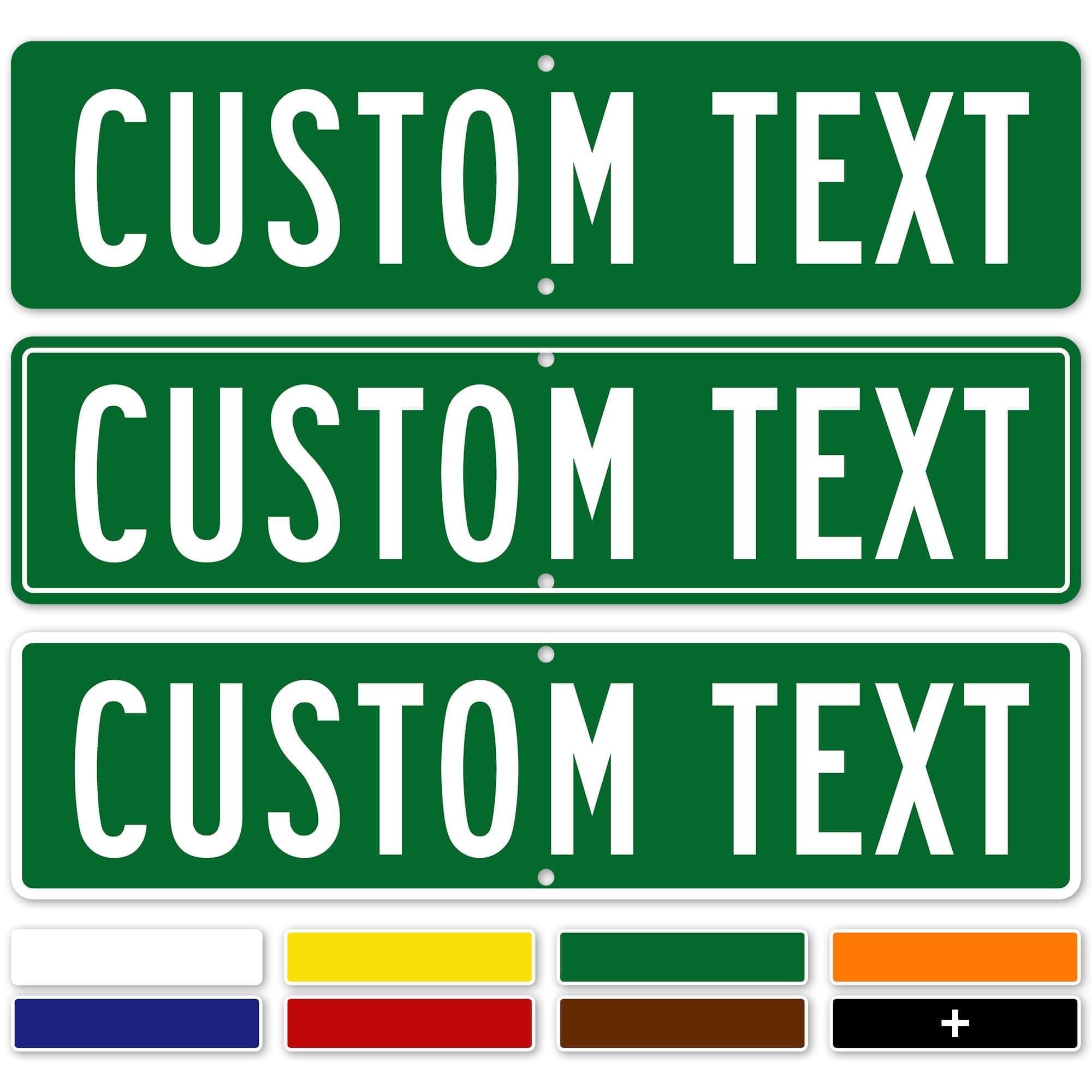 Printable Blank Street Sign Template