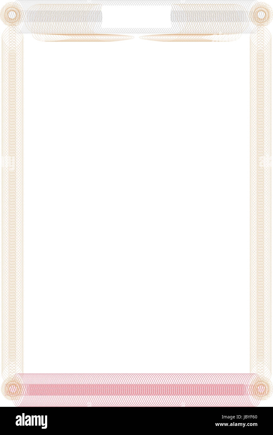 Certificate Template Vector Illustration Of Blank Template Stock Photo Alamy