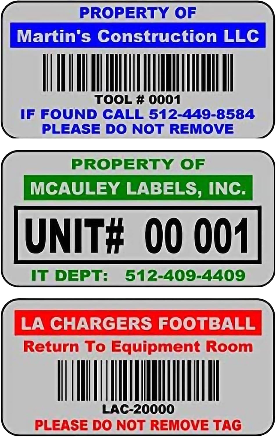 Custom Metalized Asset Tags Weather Fade Kenya Ubuy