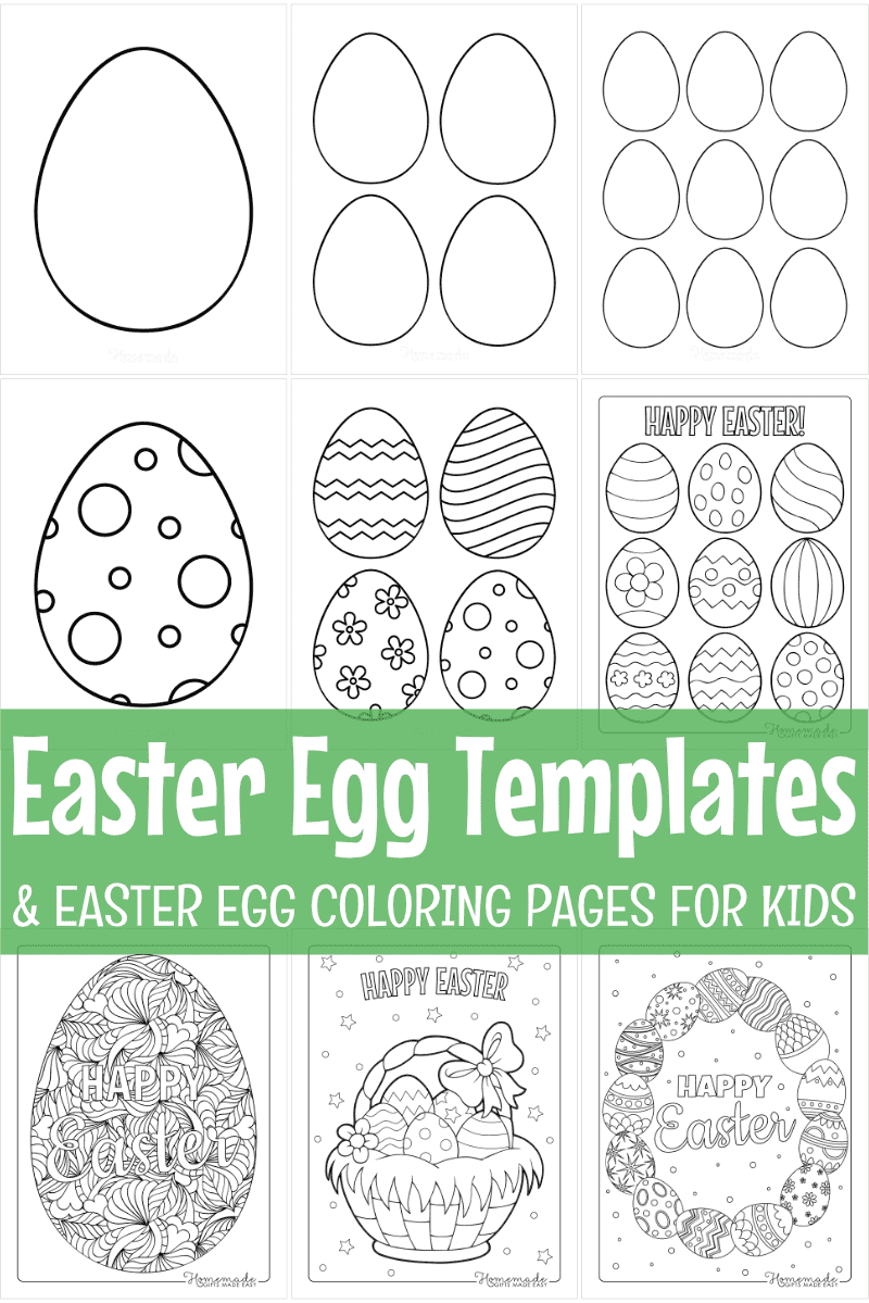 Blank Printable Easter Egg Template