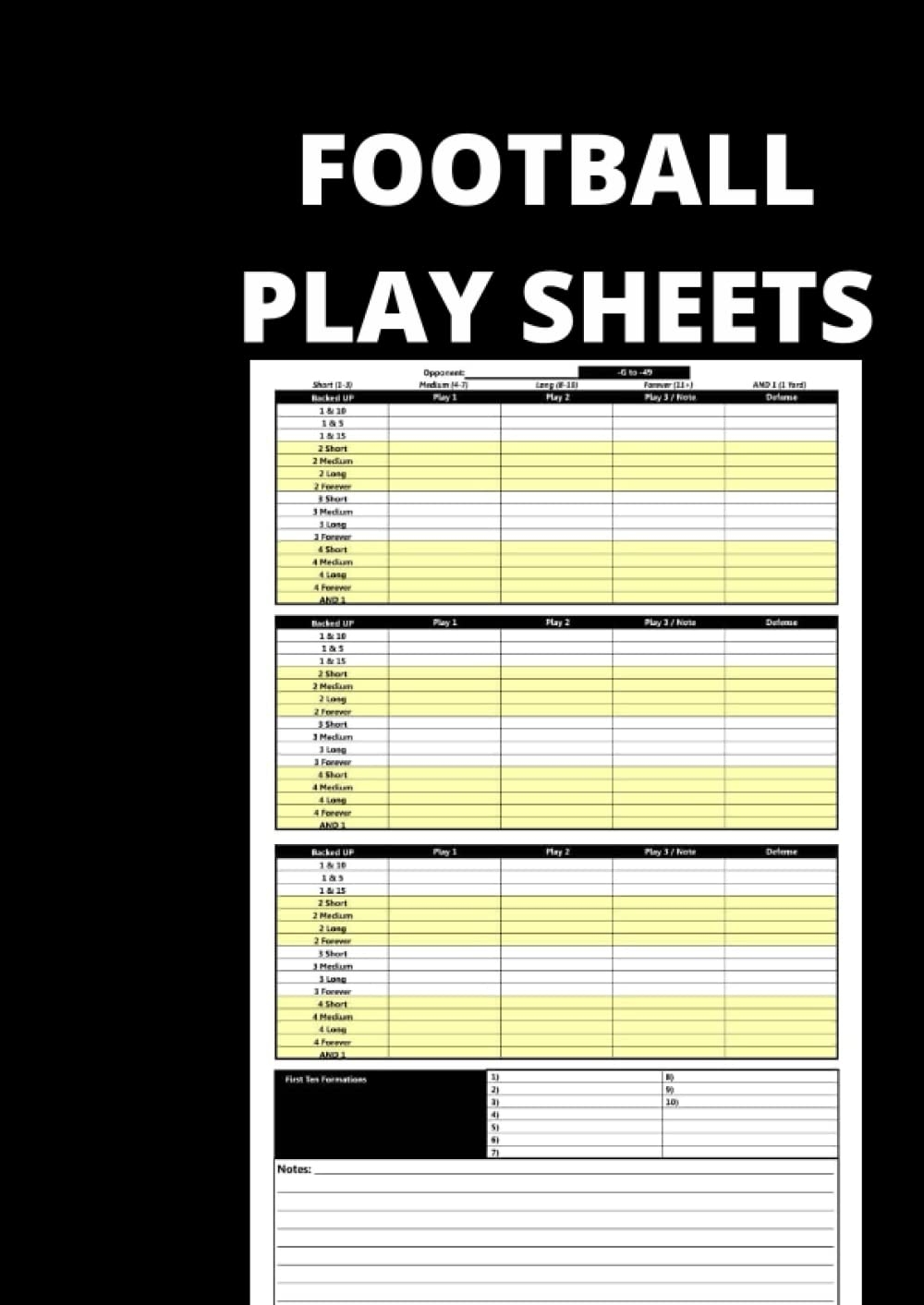 Football Play Sheets Football Play Sheets Klaxon Tommy Etido Mctommy Amazon de Books