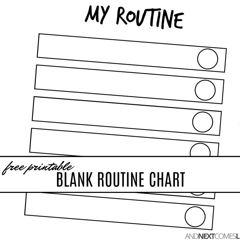 Printable Blank Visual Schedule Template