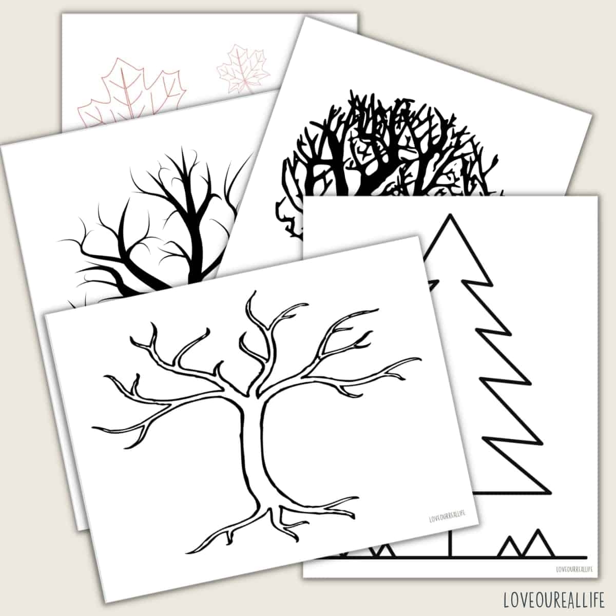 Blank Tree Template Printable