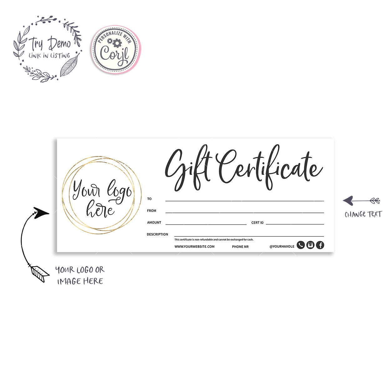 Gift Certificate Templates Printable Gift Certificates For Any Worksheets Library