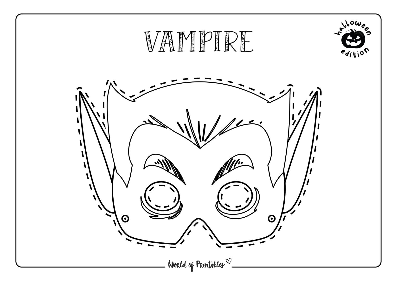 Printable Blank Mask Template