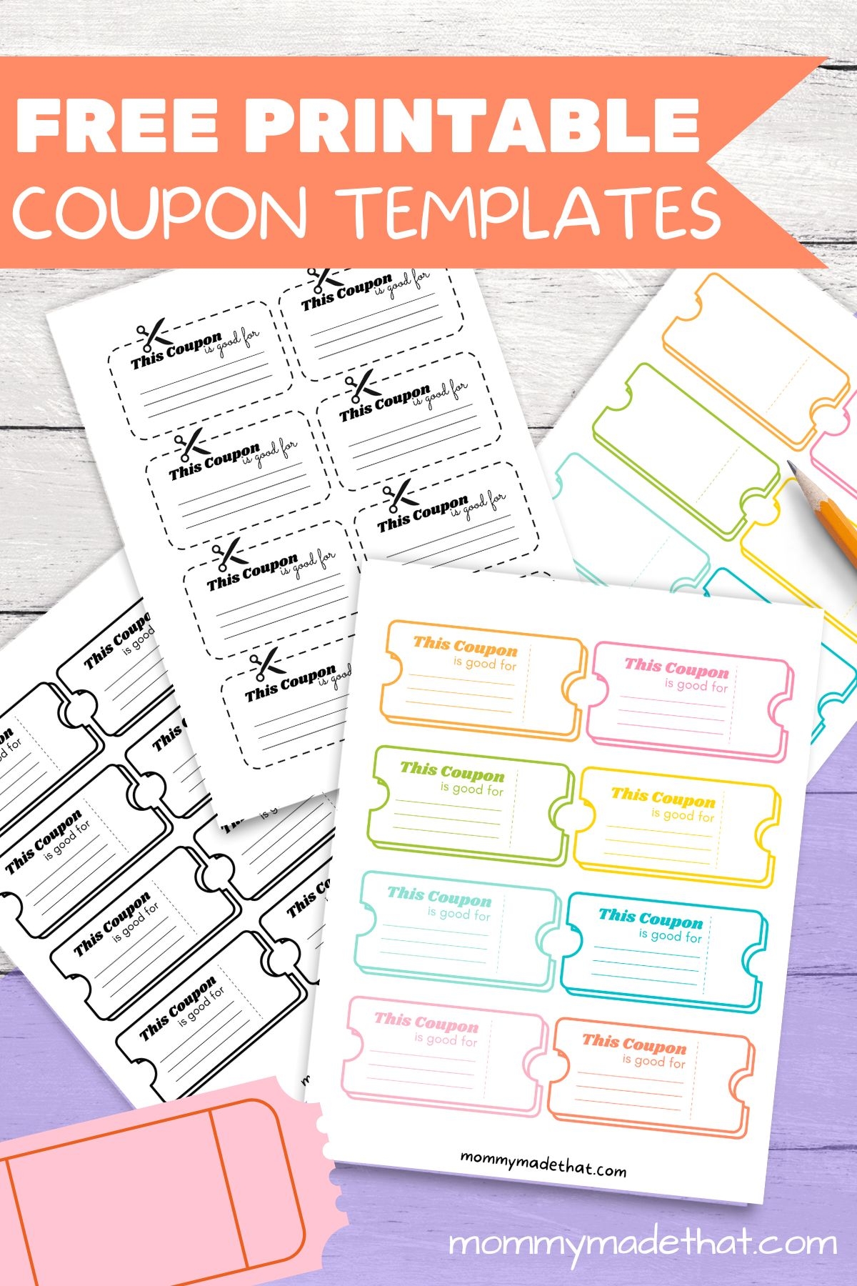 Blank Editable Free Printable Coupon Template