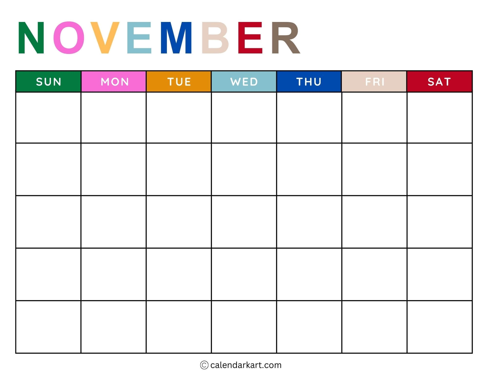 Printable Monthly Weekly And Yearly Blank Calendar Templates