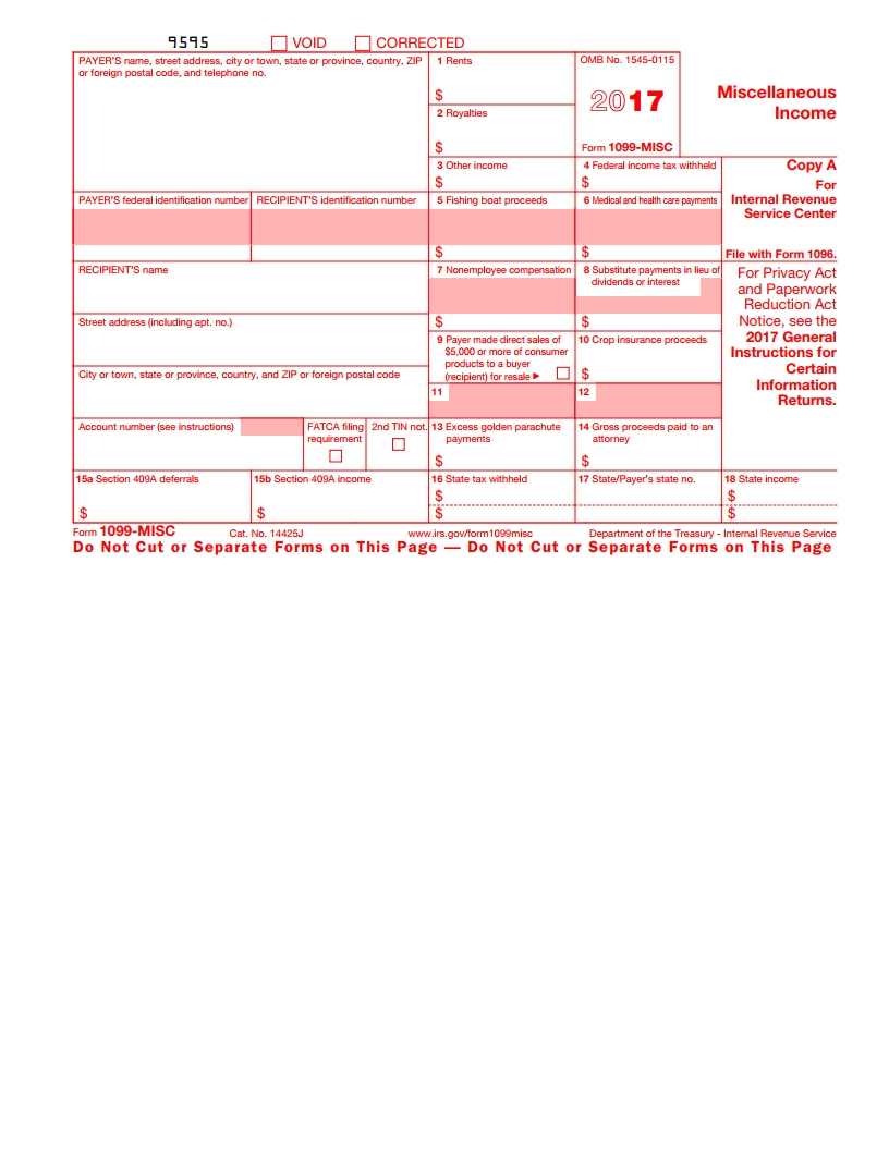 Printable Blank 1099 Forms Free