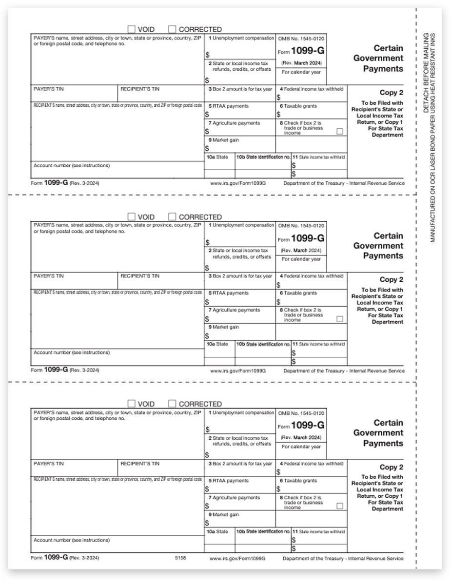 1099G Form For Government Payments DiscountTaxForms