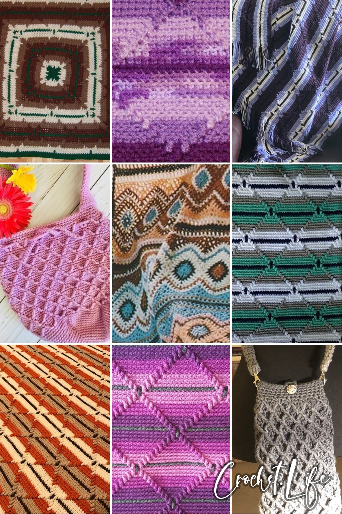 12 Beautiful Navajo Diamond Crochet Patterns Crochet Life