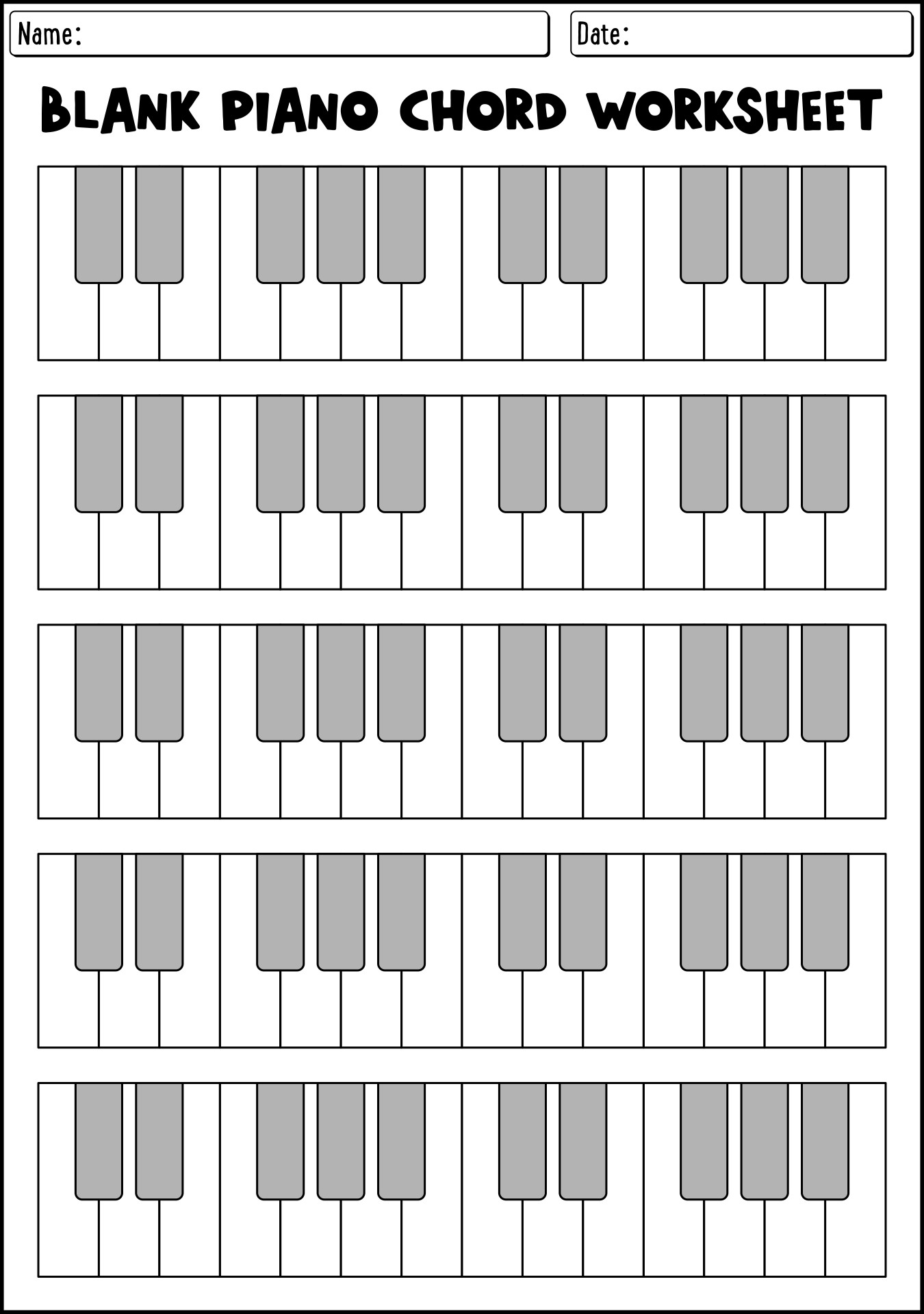 12 Piano Keyboard Worksheet Free PDF At Worksheeto