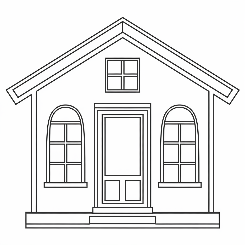 15 Creative Printable Blank House Template KidPrintables