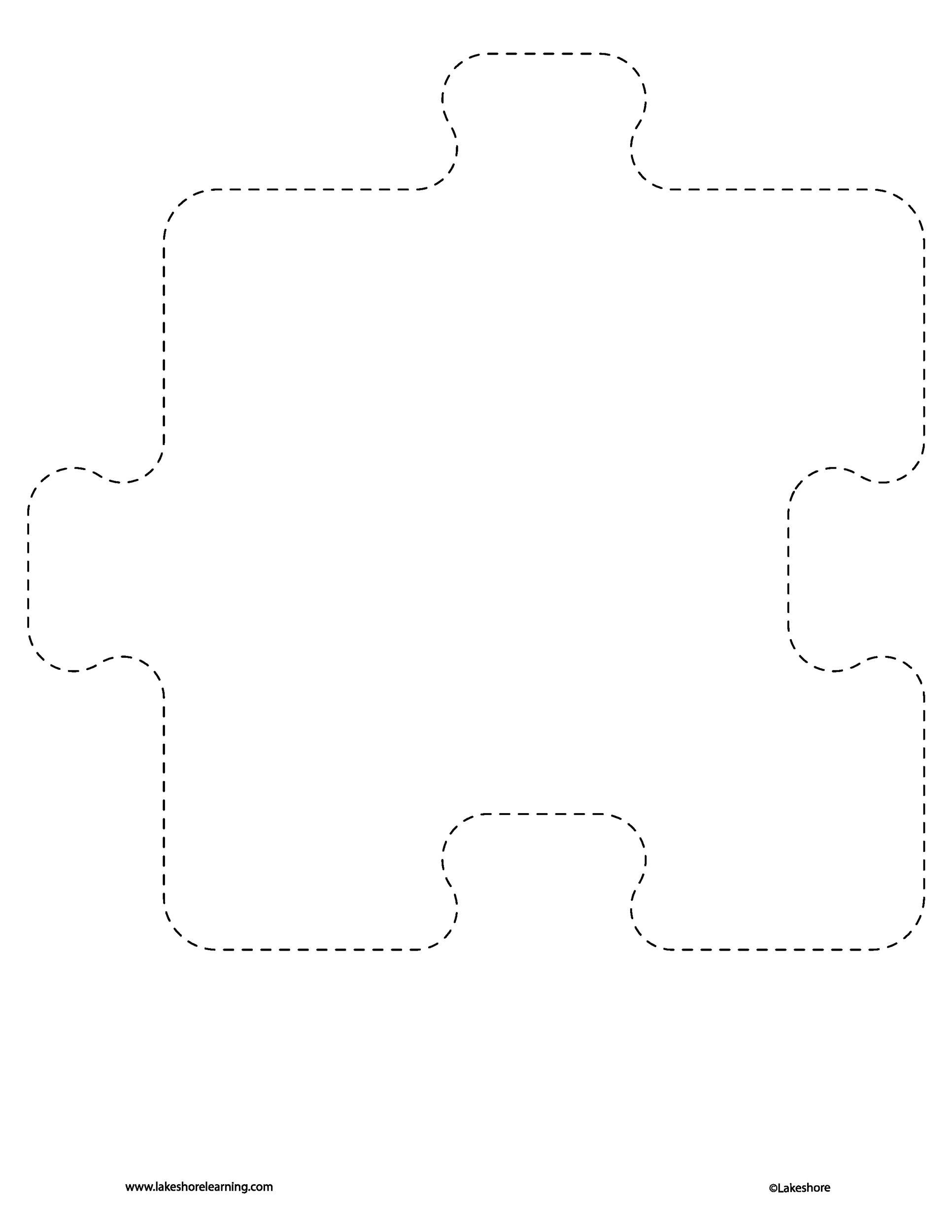 Blank Puzzle Pieces Template Printable