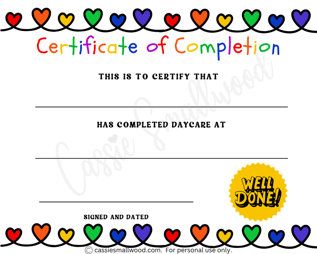20 Preschool And Kindergarten Graduation Certificates FREE PRINTABLE Cassie Smallwood