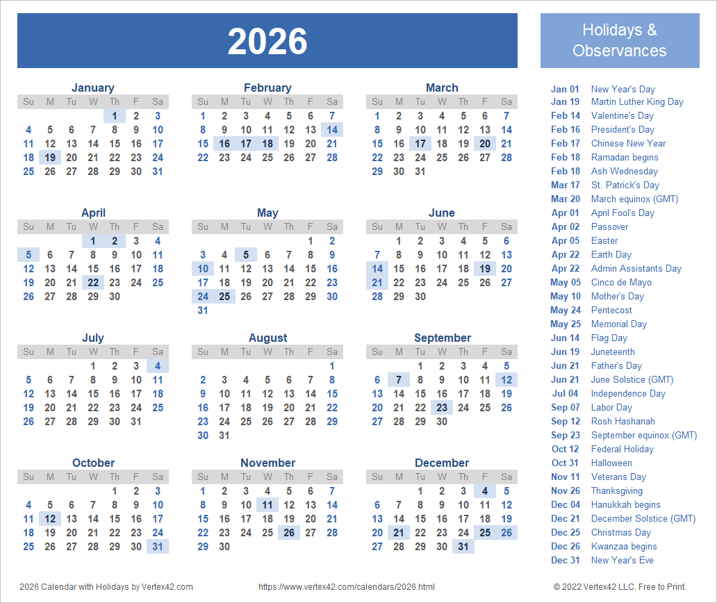 2026 And 2026 Blank Calendar Printable 2026 And 2026 Blank Calendar Printable