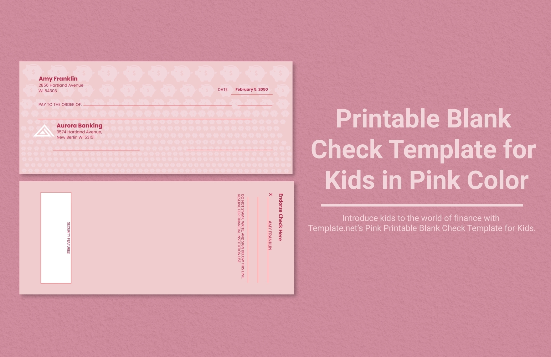 Printable 8x 11 Blank Check Template Printable 8x 11 Blank Check Template