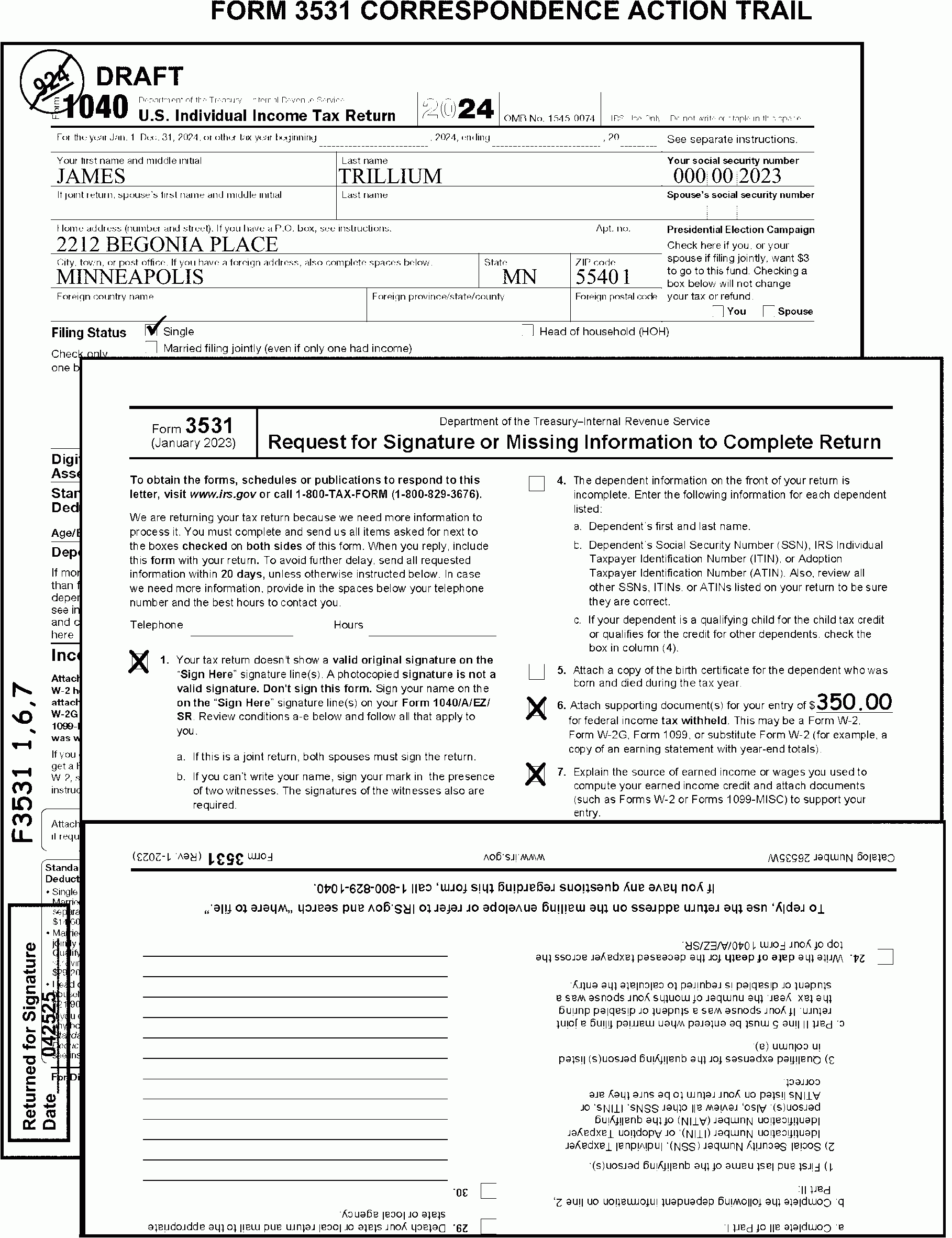Tsp Blank Form 75 Printable