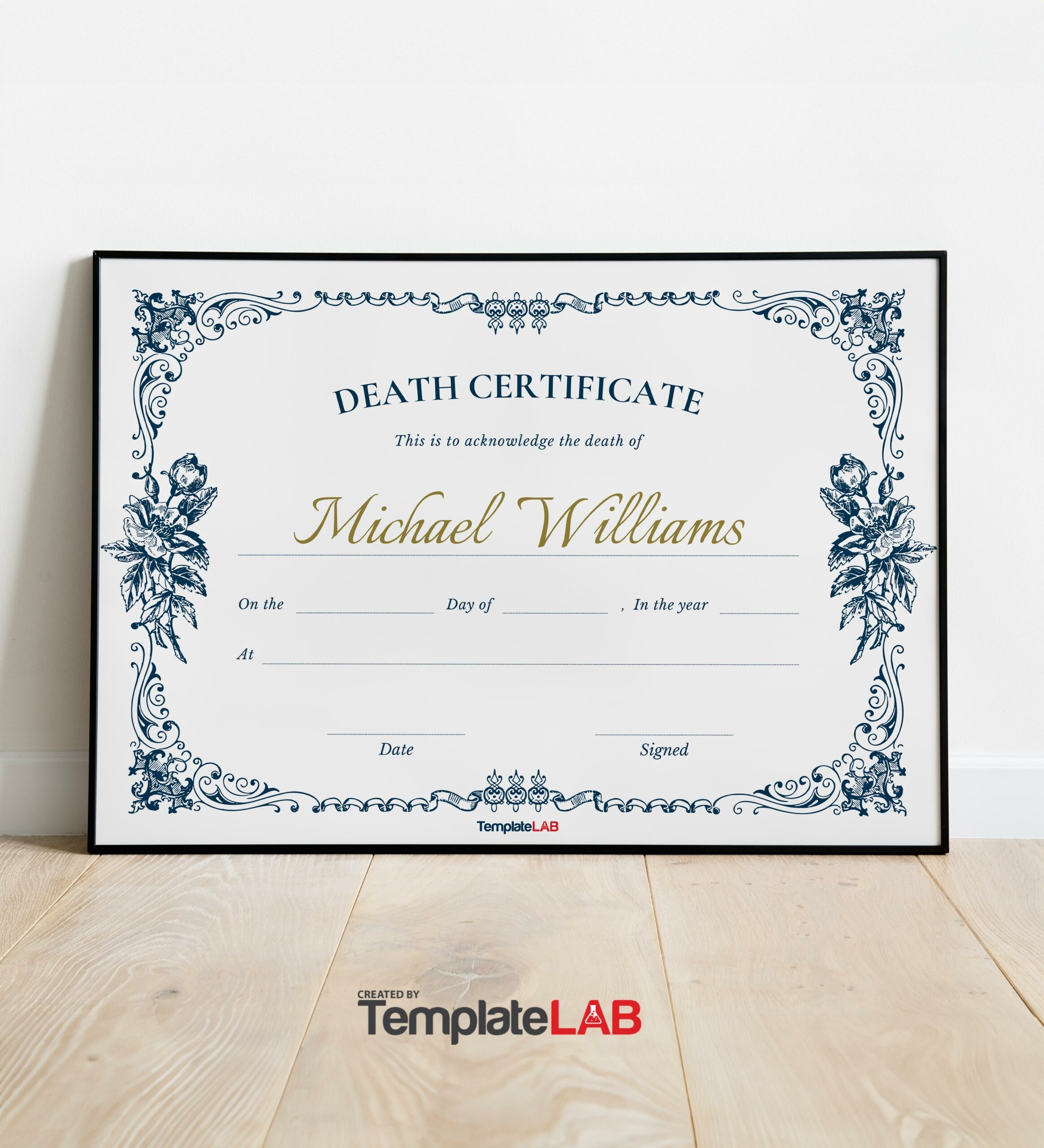 37 Blank Death Certificate Templates 100 FREE TemplateLab
