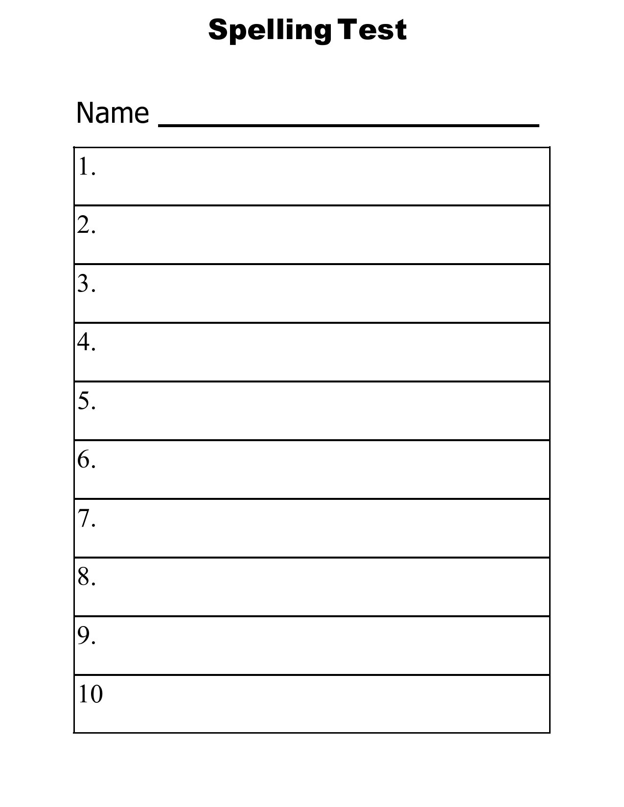 38 Printable Spelling Test Templates Word PDF TemplateLab 38 Printable Spelling Test Templates Word PDF TemplateLab