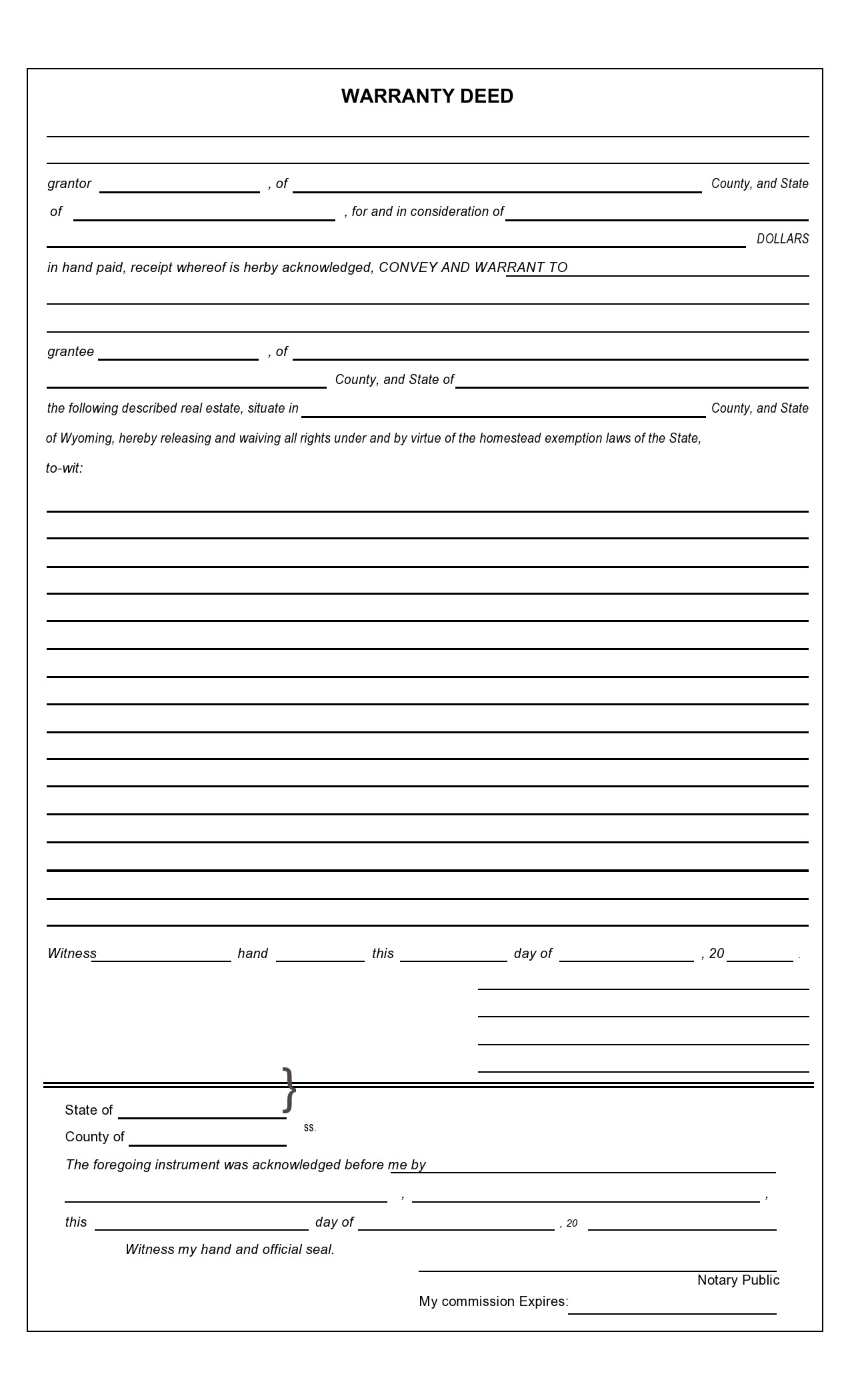 38 Warranty Deed Templates Forms General Special 