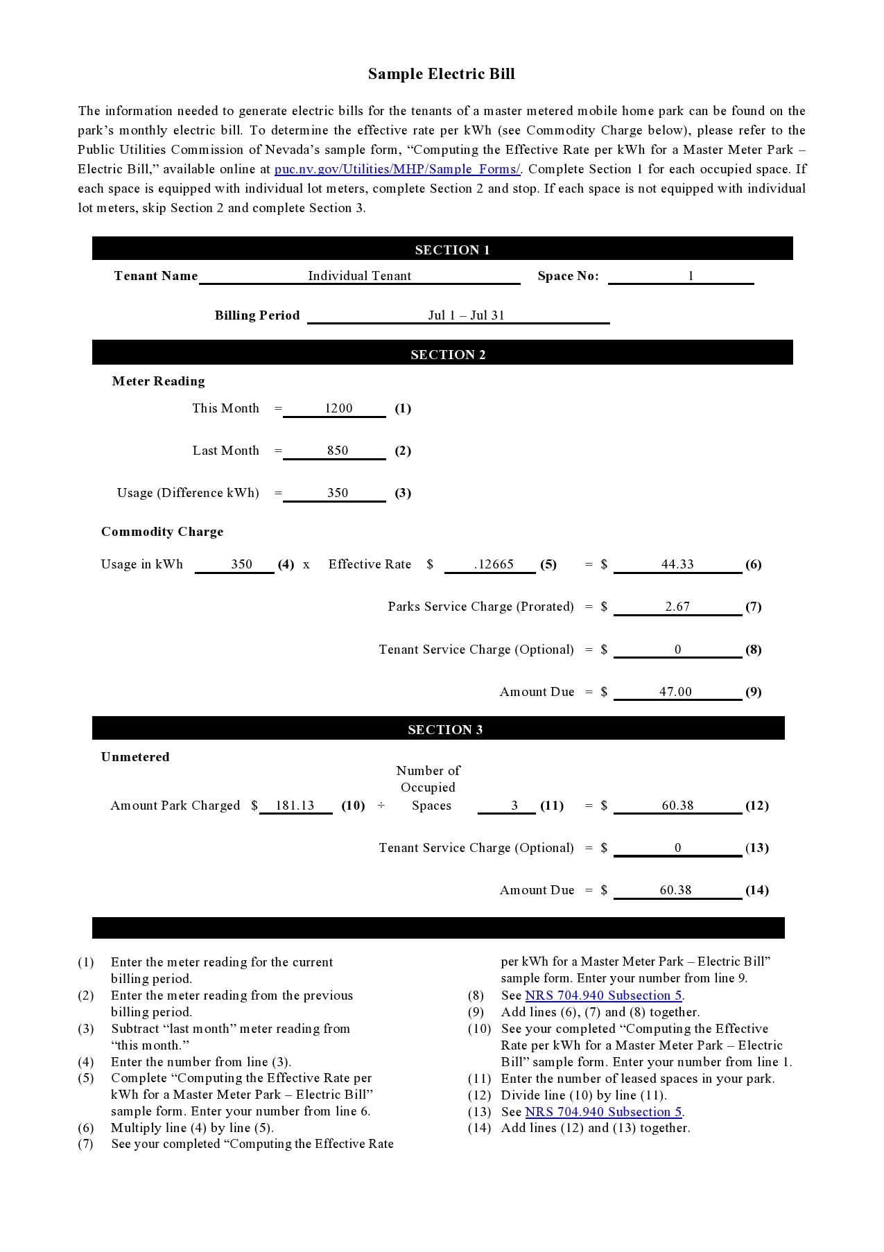 40 Editable Utility Bill Templates FREE Downloads 