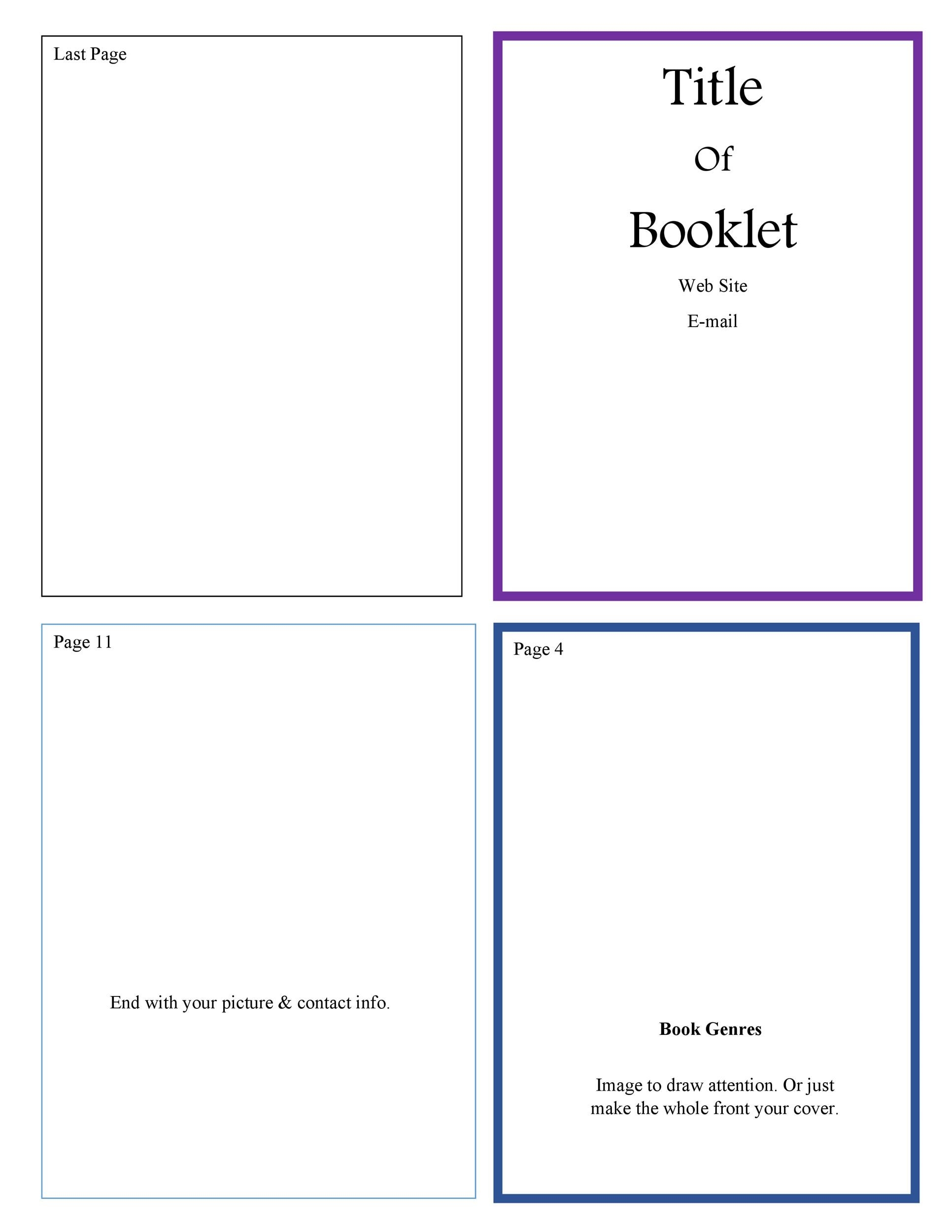 47 Free Booklet Templates Designs Word PowerPoint PDF TemplateLab