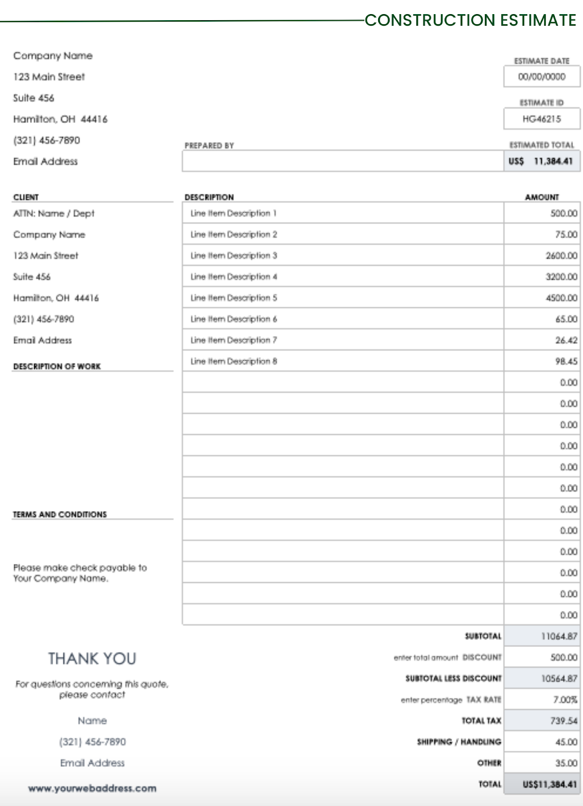5 Free Construction Estimate Templates That General Contractors Need To Know Togal ai 5 Free Construction Estimate Templates That General Contractors Need To Know Togal ai