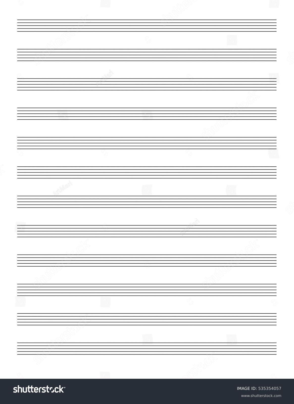 Blank Music Sheets Printable Free