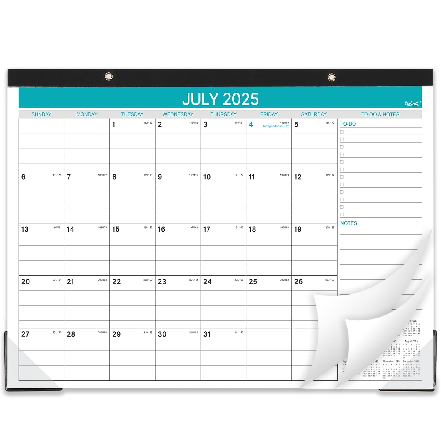 Amazon Desk Calendar 2025 2026 18 Monthly Calendar 2025 2026 With Ruled Blocks For Planning July 2025 To December 2026 14 6 X 11 5 Office Products