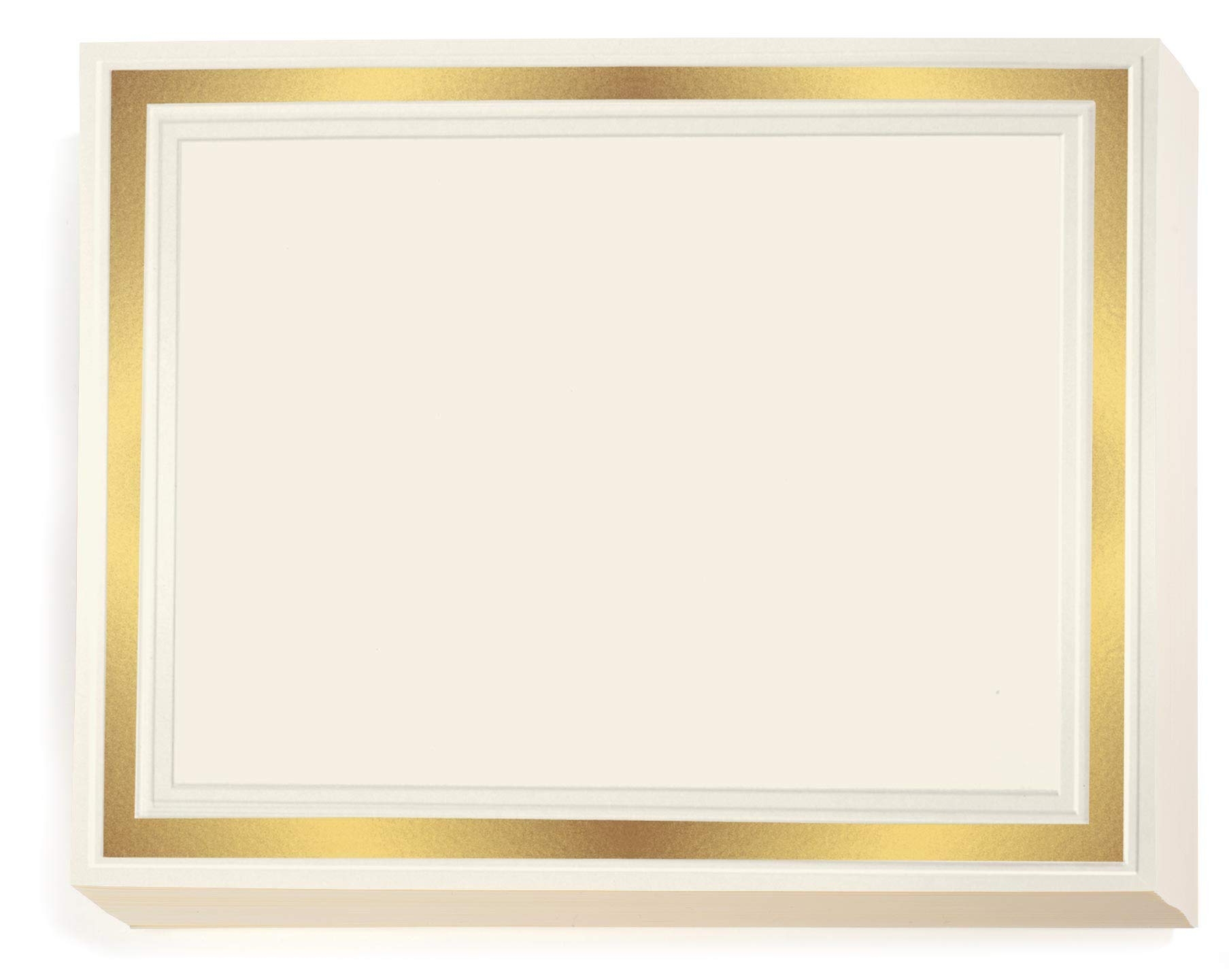 Amazon PaperDirect Blank Certificate Paper 8 5 X 11 For Printing Award Diploma Certificate Cardstock Premium 150 GSM With Gold Foil Border Ideal For Printable Certificates Office Products
