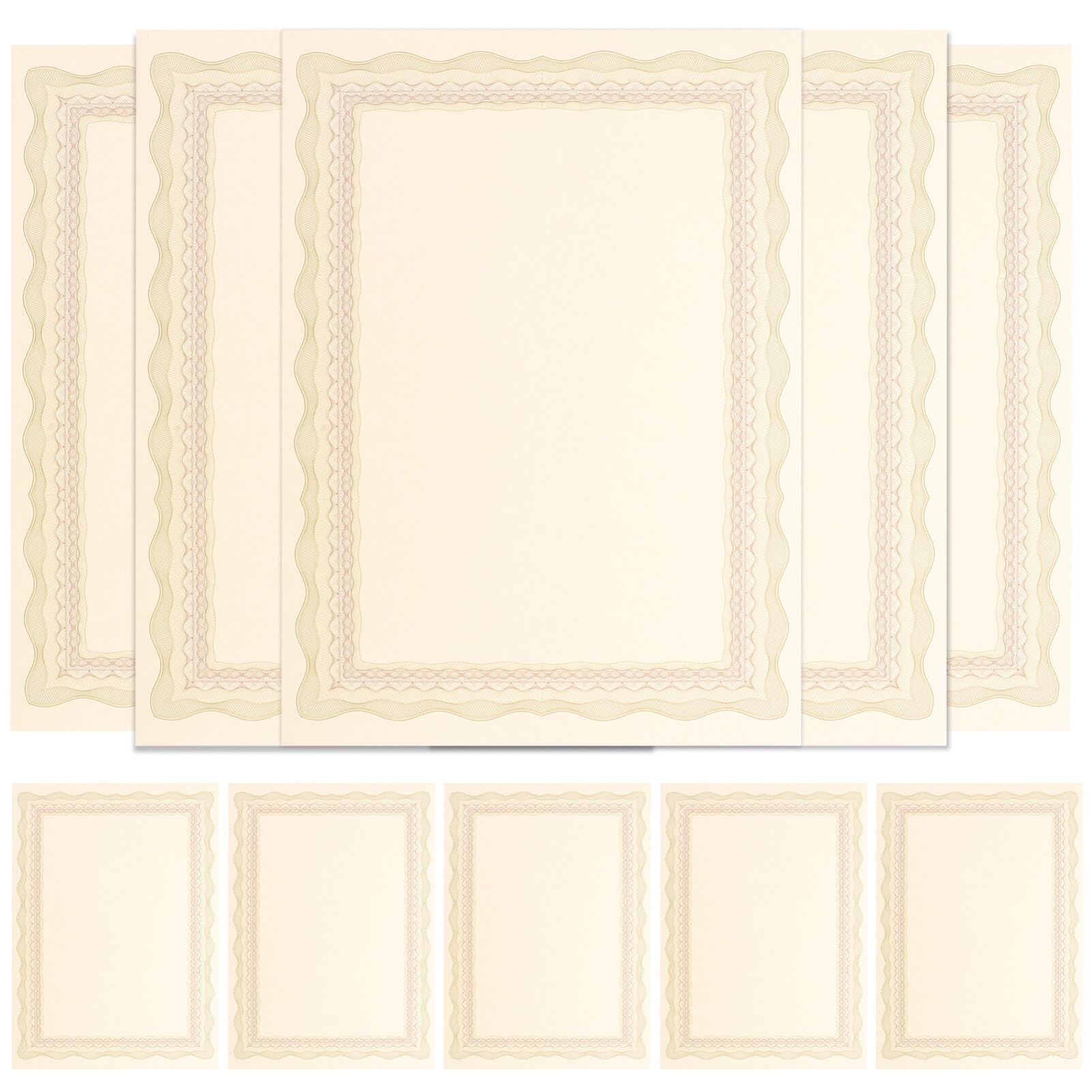 Amazon SUPVOX 10pcs Award Certificate Paper Blank A4 White No Character Decorative Home Office Office Products