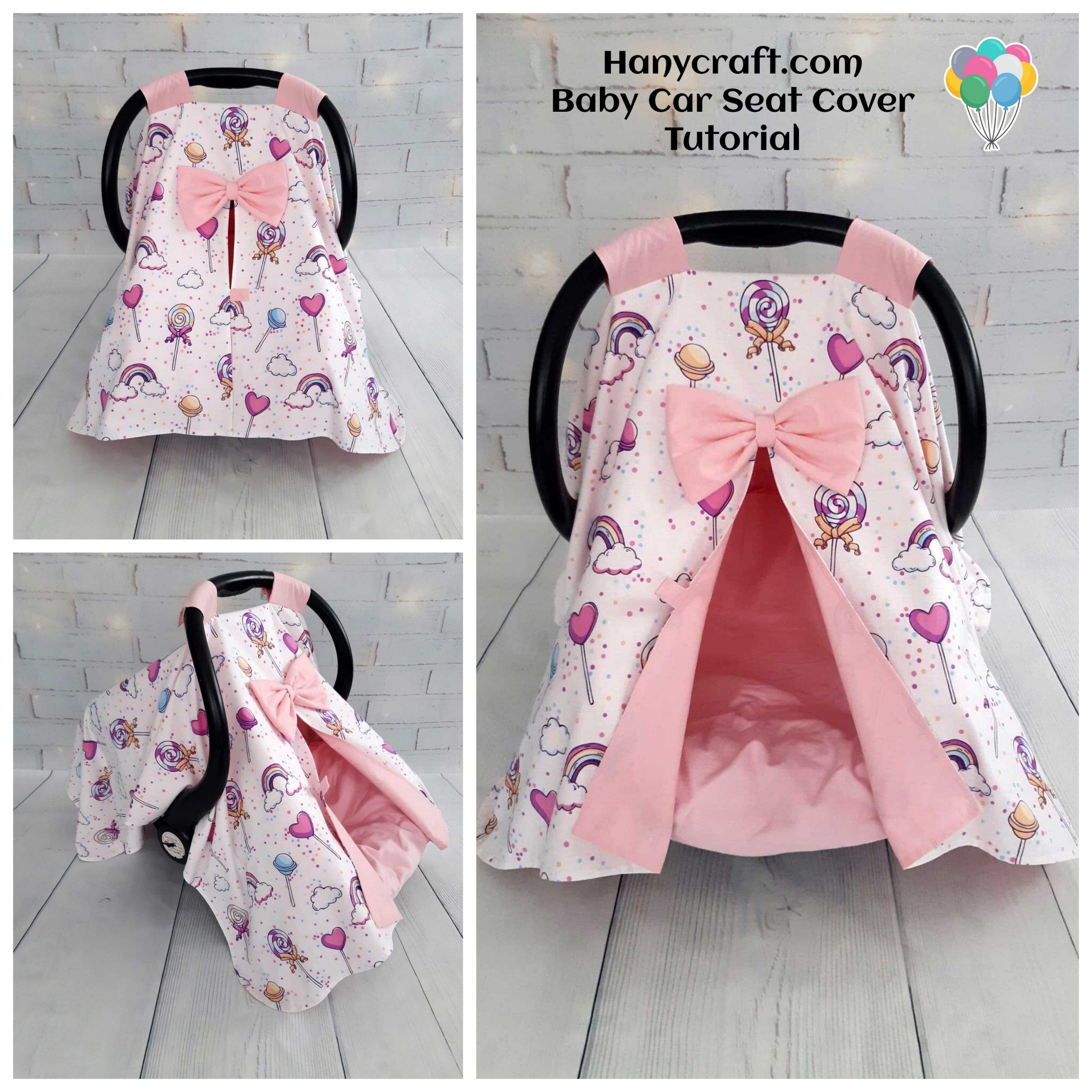 Baby Car Seat Cover Pattern And Tutorial Free Hany Crafts