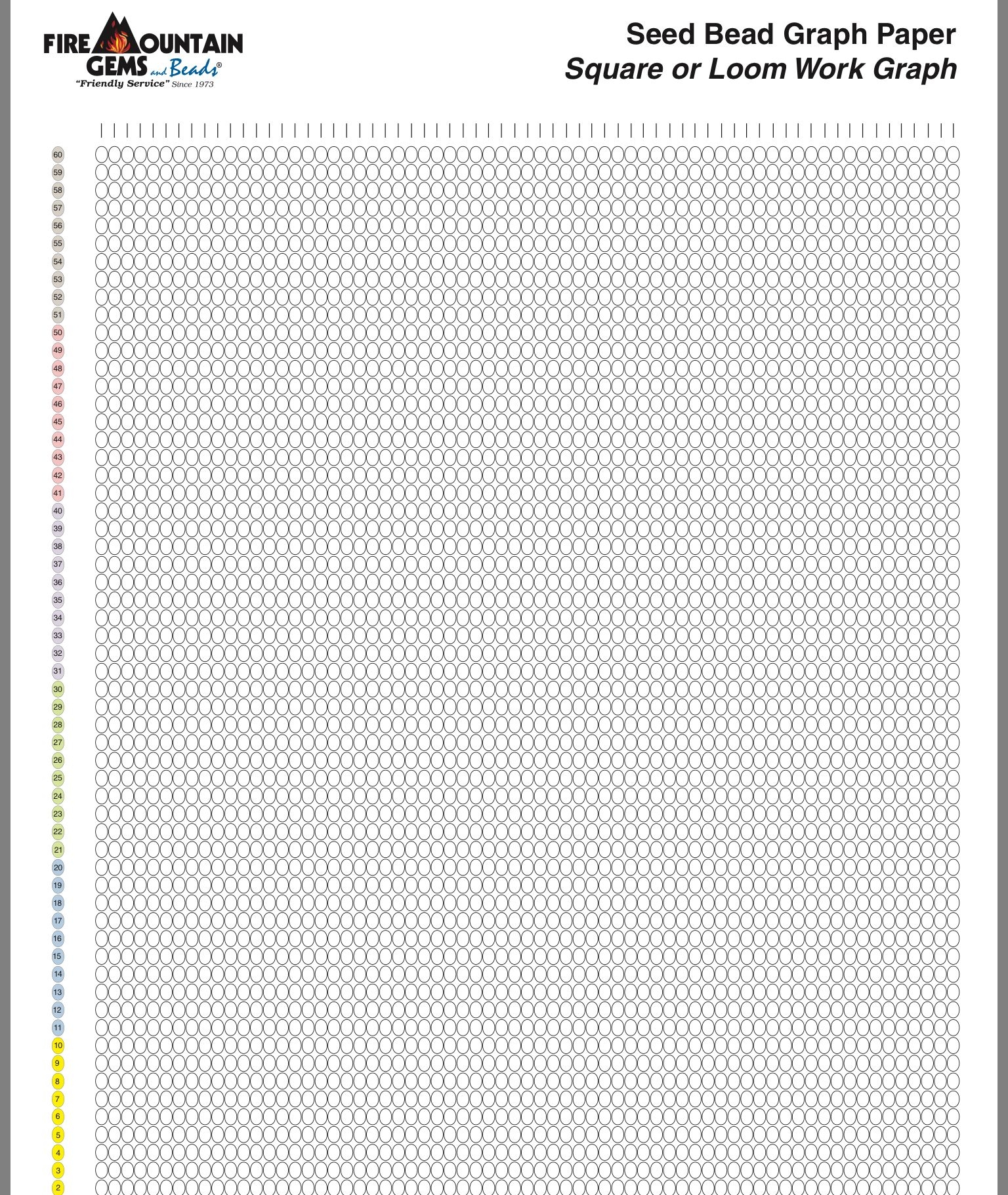 Beadloom Blank Printable Pattern