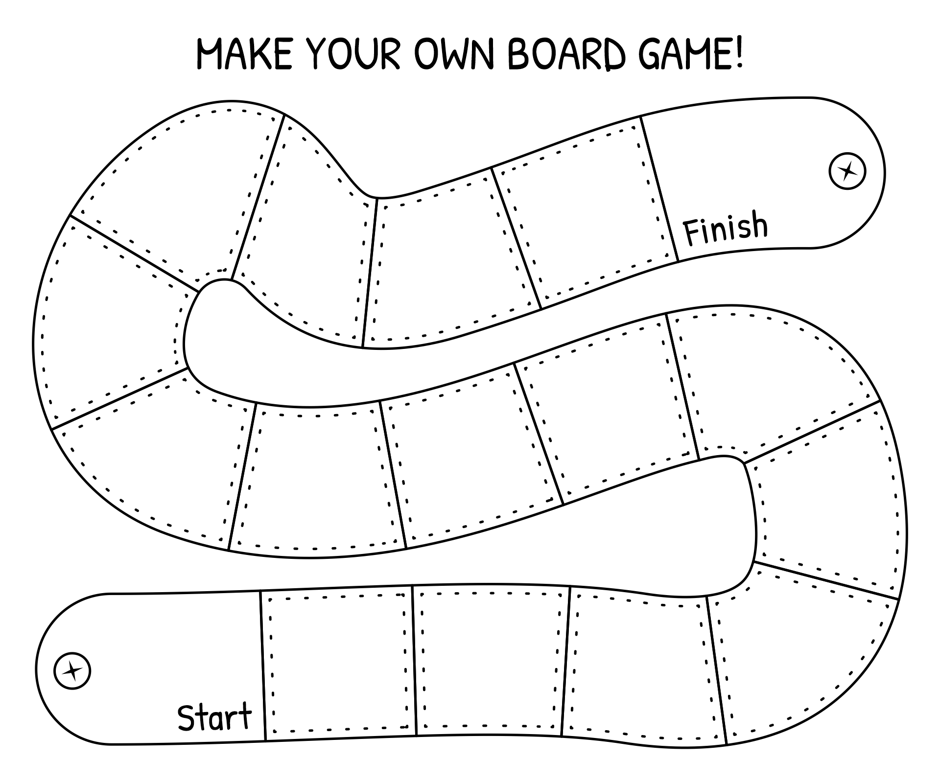 Blank Board Game Template Tims Printables Worksheets Library