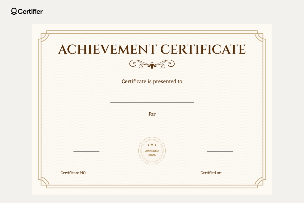 Blank Certificate Templates To Fill Out
