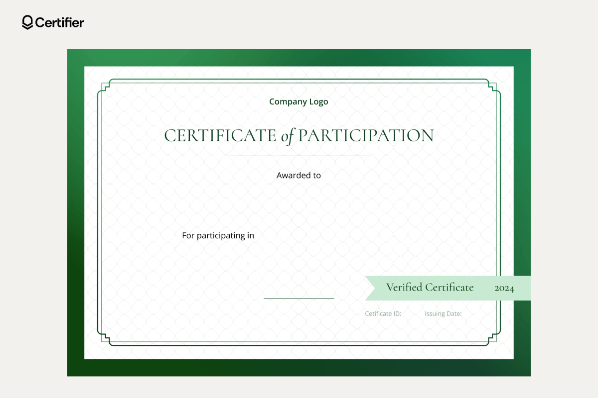 Certificate Blank Template Free Printable
