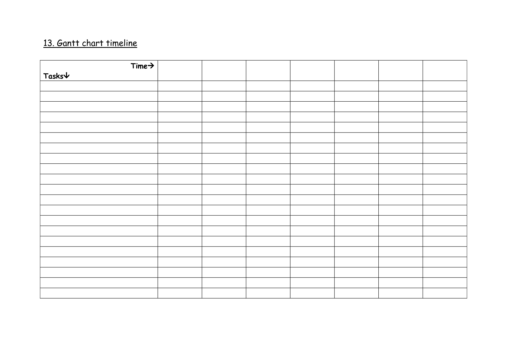 Blank Printable Column Forms