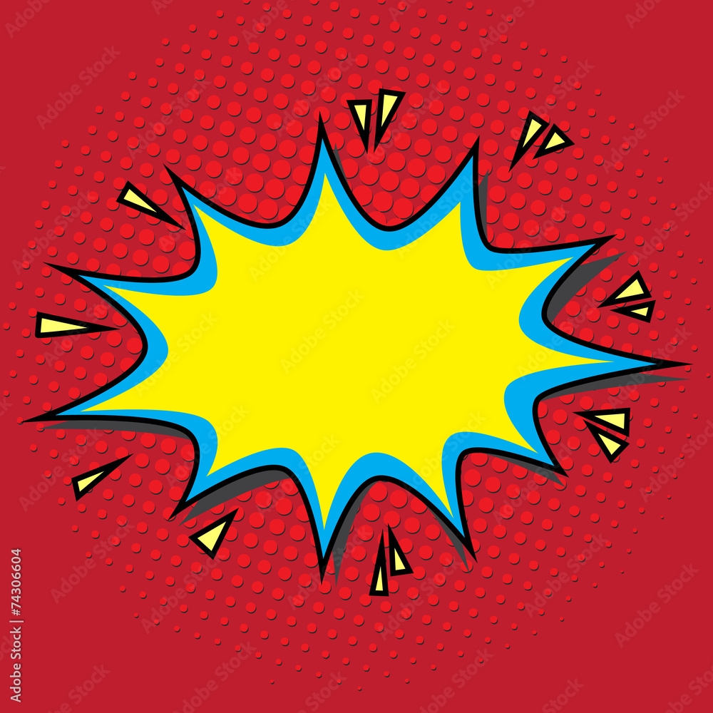 Blank Comic Bubble Speech Stock Vector Adobe Stock