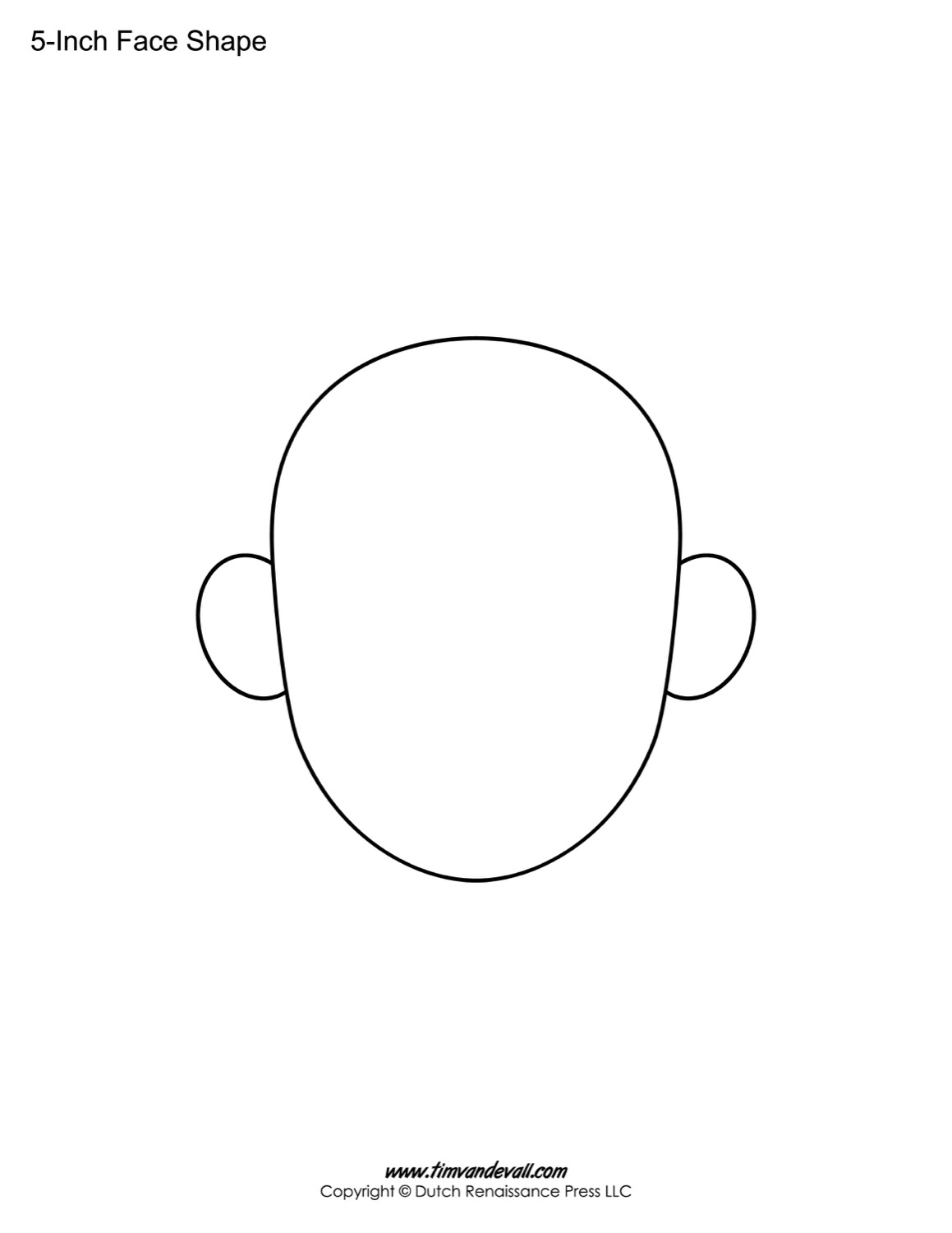 Blank Face Templates Printable Face Shapes For Kids
