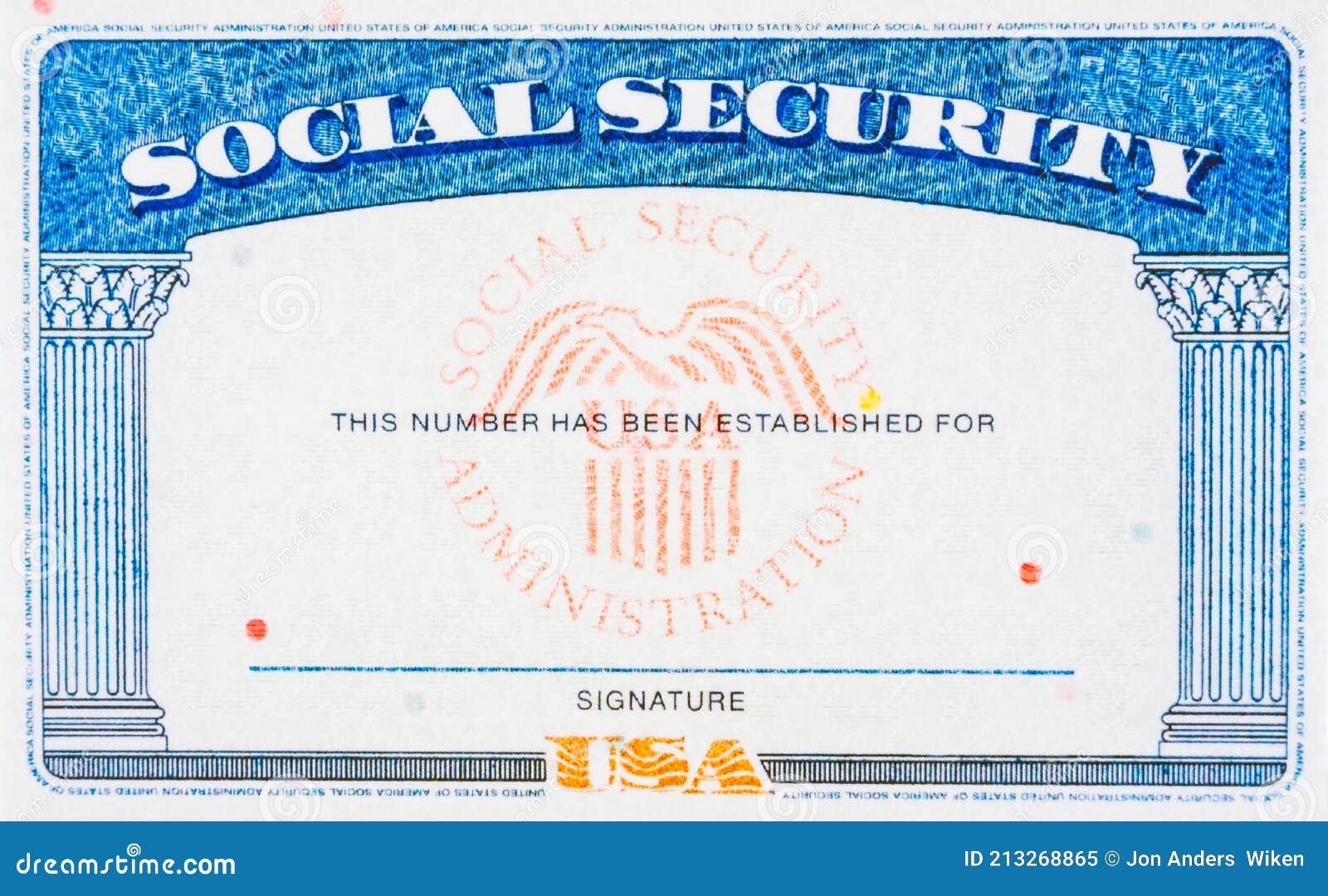 Blank Social Security Card Template Stock Photos Free Royalty Free Stock Photos From Dreamstime