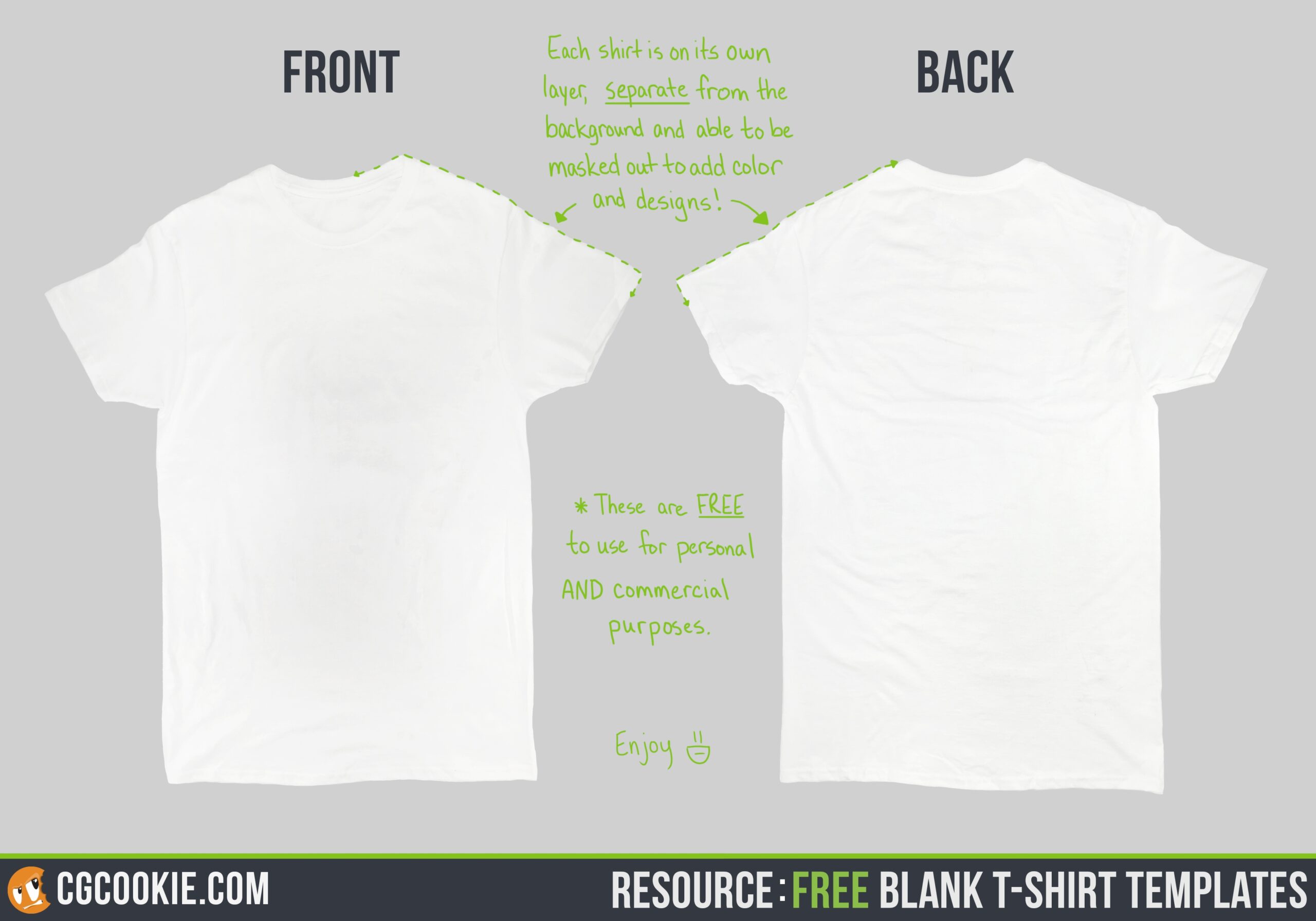 Blank Printable Tshirt Template
