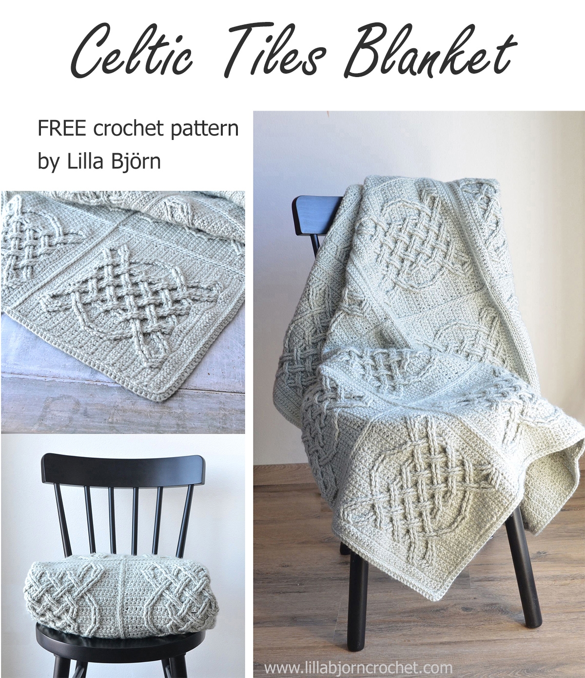 Celtic Tiles Blanket FREE Overlay Crochet Pattern LillaBj rn s Crochet World