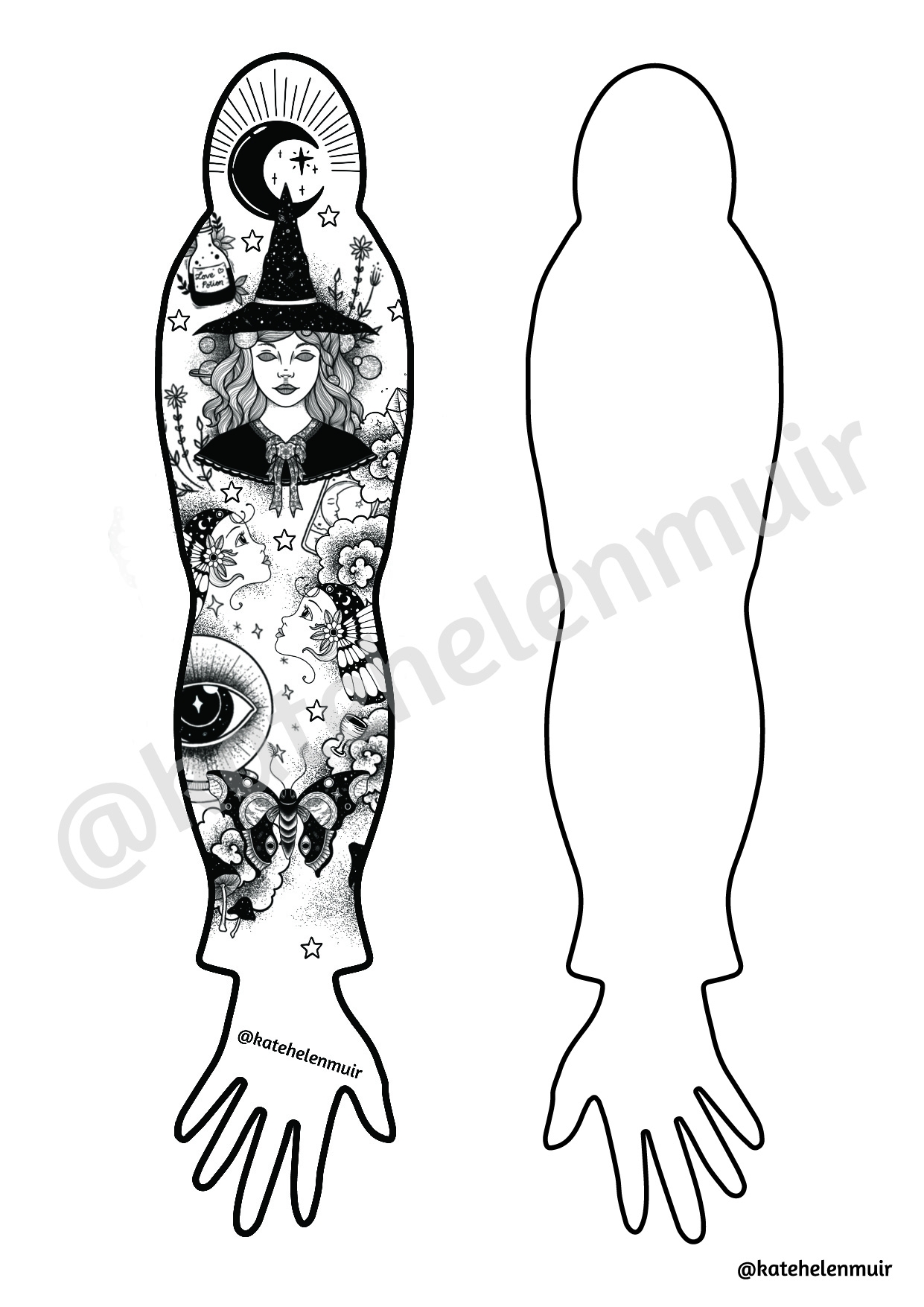 Choosing The Perfect Witch Tattoo Design For You KateHelenMuir