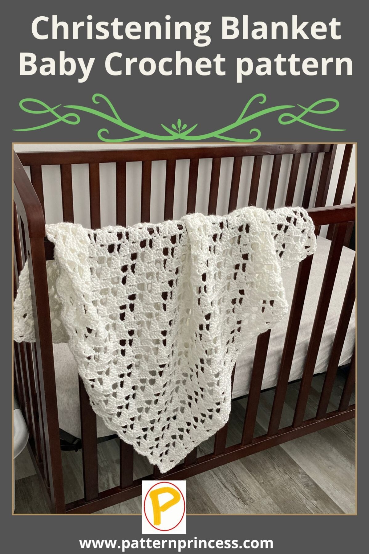 Christening Blanket Baby Crochet Pattern Pattern Princess
