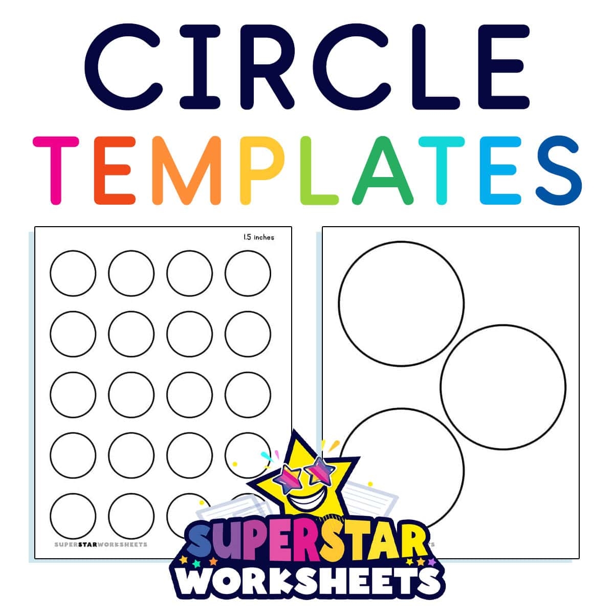 Blank 1in Circle Template Printable