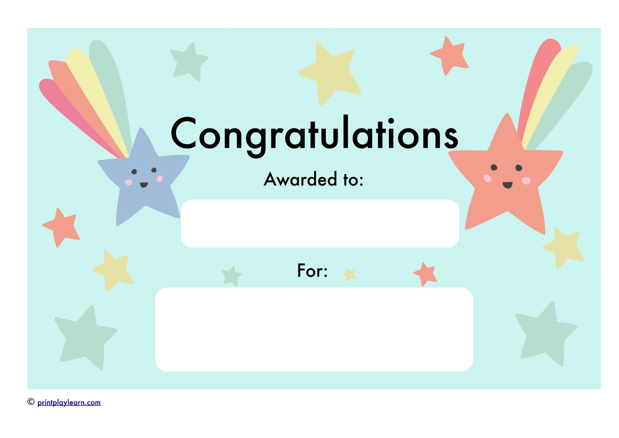 Congratulations Certificate Printable Teaching Resources Print Worksheets Library